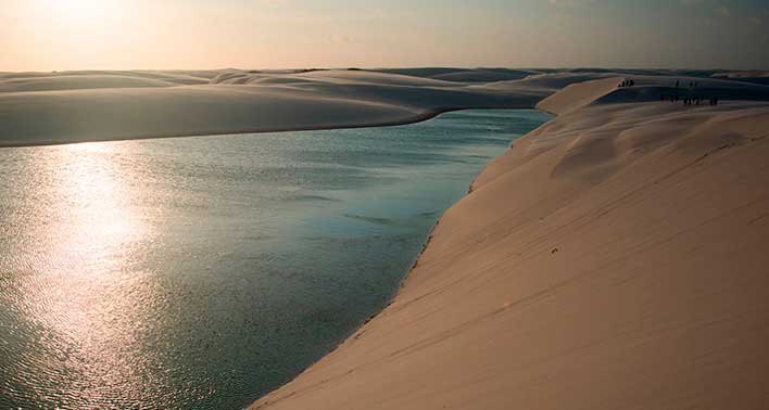 por do sol nos lencois maranhenses