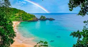 arco iris em fernando de noronha