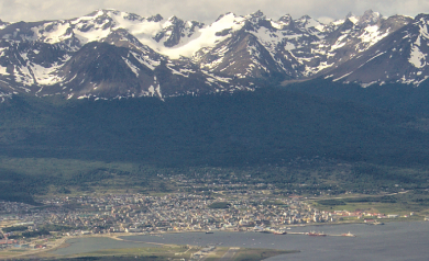 visao aerea de ushuaia