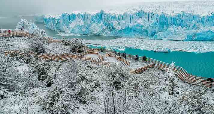 passeio perito moreno no inverno