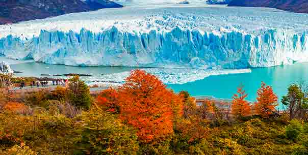 glaciar perito moreno no outono