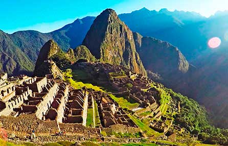 pacote com por do sol em machu picchu