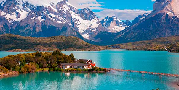 hotel no lago em torres del paine