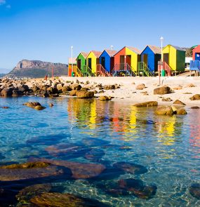 casas coloridas em cape town