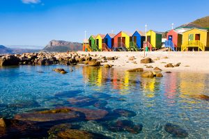 casas coloridas em cape town