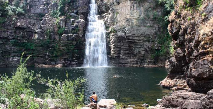 turista na chapada dos veadeiros