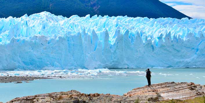 Enorme Glaciar Perito Moreno, na Argentina