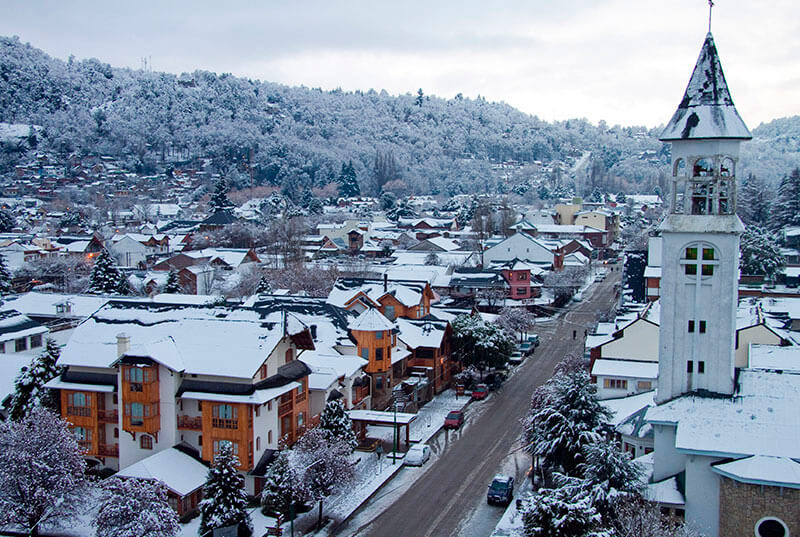 Bela fotografia do centro de San Martin de Los Andes 