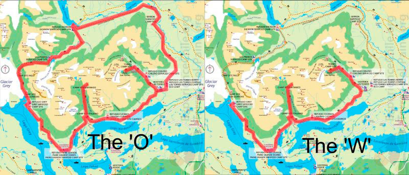 Duas formas de fazer Trekking em Torres del Paine: Circuitos W e O