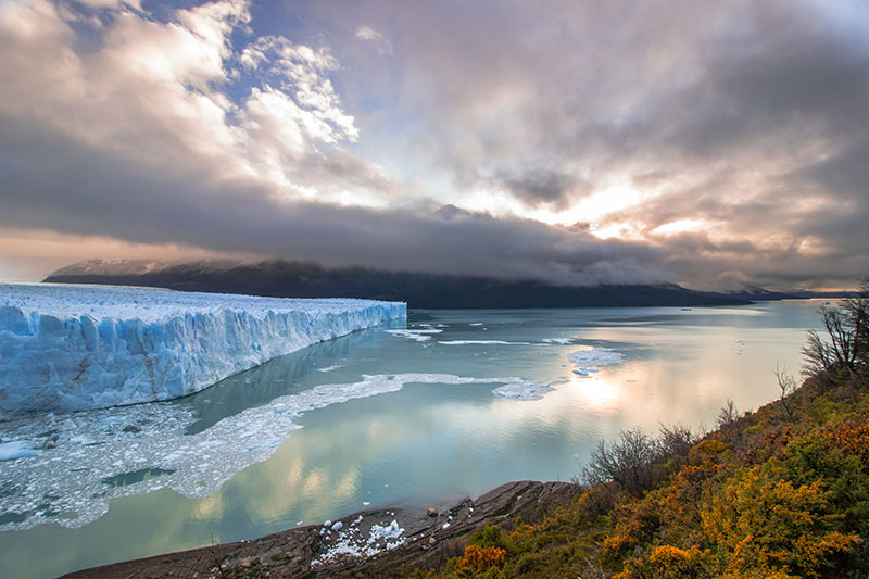 Fotografia do Imponente Glaciar Perito Moreno, em El Calafate