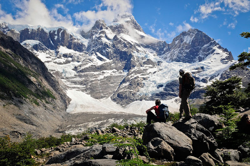 Trekking em Torres del Paine, contato próximo com a fauna e flora da região.