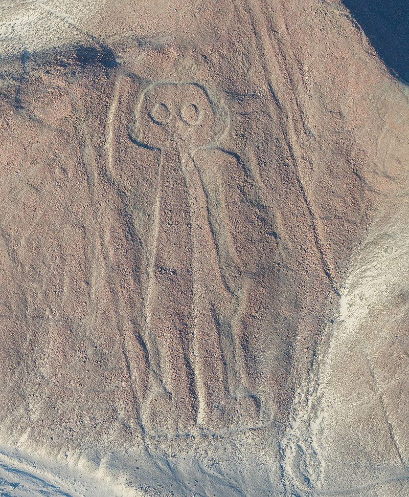 Astronauta, uma das figuras imensas representadas nas Linhas de Nazca