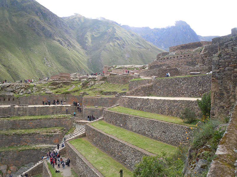 Ollantaytambo, no Valle Sagrado, grande importância militar, política e agrícola