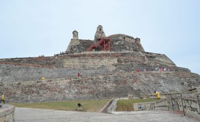 O Castelo de San Felipe Barajas é um dos pontos mais importantes da cidade de cartagena