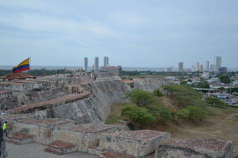 O Castelo de San Felipe Barajas é um ponto crucial na defesa da cidade no período colonial