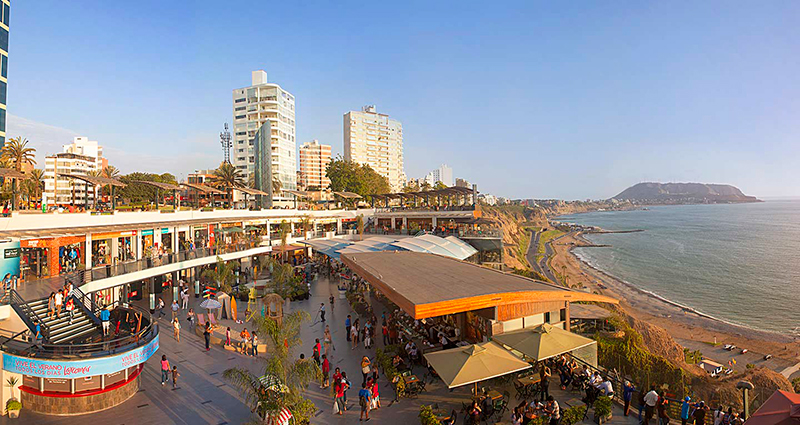 Viagem para Lima: O bairro de Miraflores é um local muito famoso pelos bares e restaurantes
