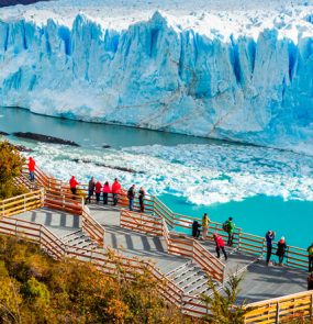 Passarela para observação do Glaciar Perito Moreno