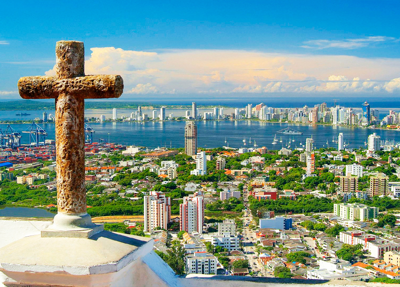 Passeios em Cartagena: Convento de La Popa é um excelente local para observar a cidade