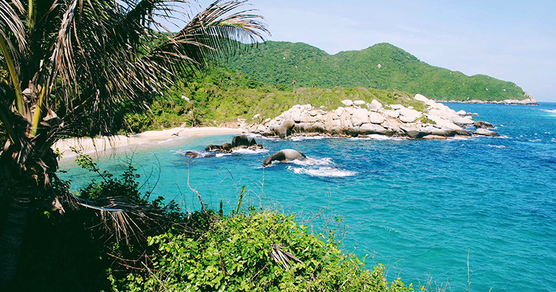 O que fazer na Colômbia? Descansar com a bela vista do Parque Tayrona