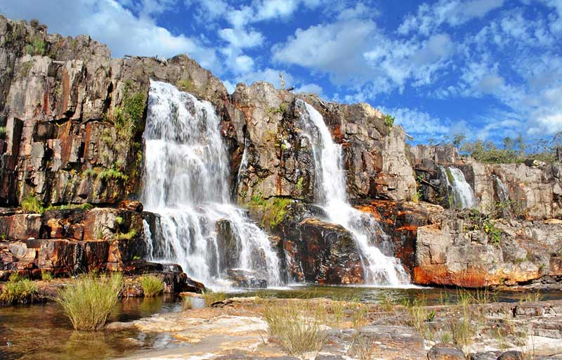 passeios na Chapada dos Veadeiros: As cataratas do rio dos couros são belíssimas