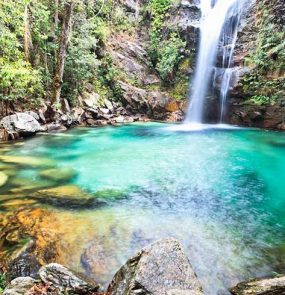 Um dos destinos nacionais qeu permite conhecer muitas cachoeiras e a chapada dos veadeiros