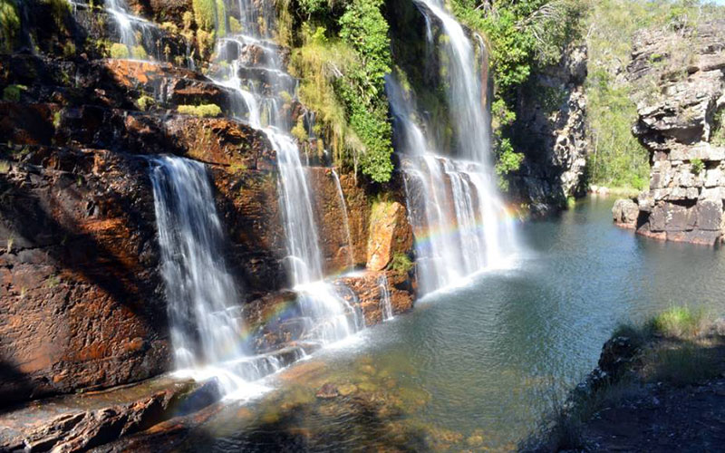 Turismo na Chapada dos Veadeiros: Outra cachoeira linda é a almécegas I