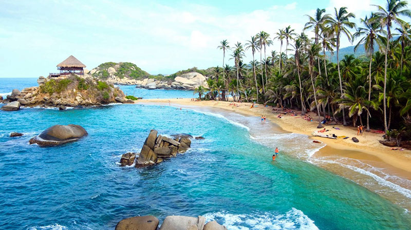 Praias da Colõmbia: O Parque Tayrona possui praias muito belas e conservadas