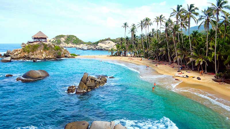 Dicas de viagem para a Colômbia: praias belas são encontradas no parque Tayrona