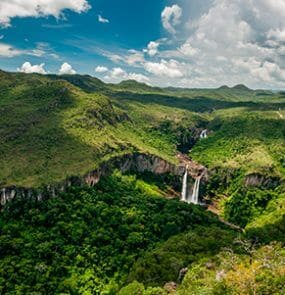 vista aerea cachoeira chapada veadeiros