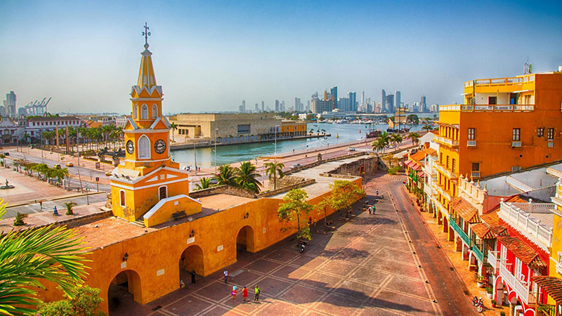 O centro histórico de cartagena guarda muita história