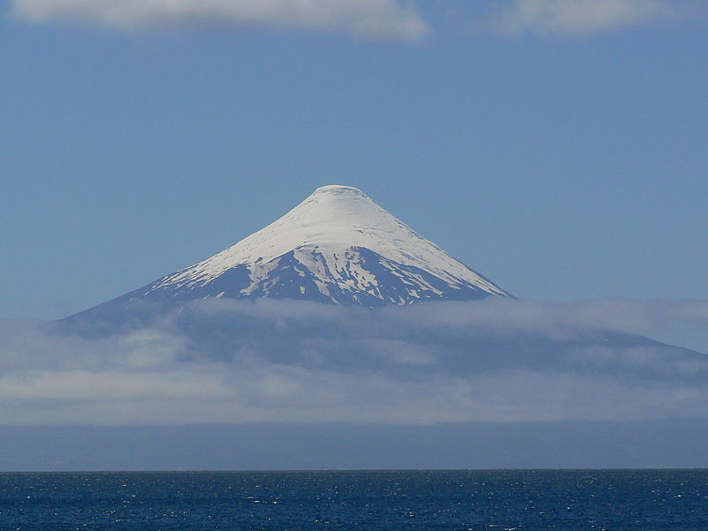 O Vulcão Osorno embeleza a vista da região